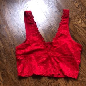 Aerie Red Bralette